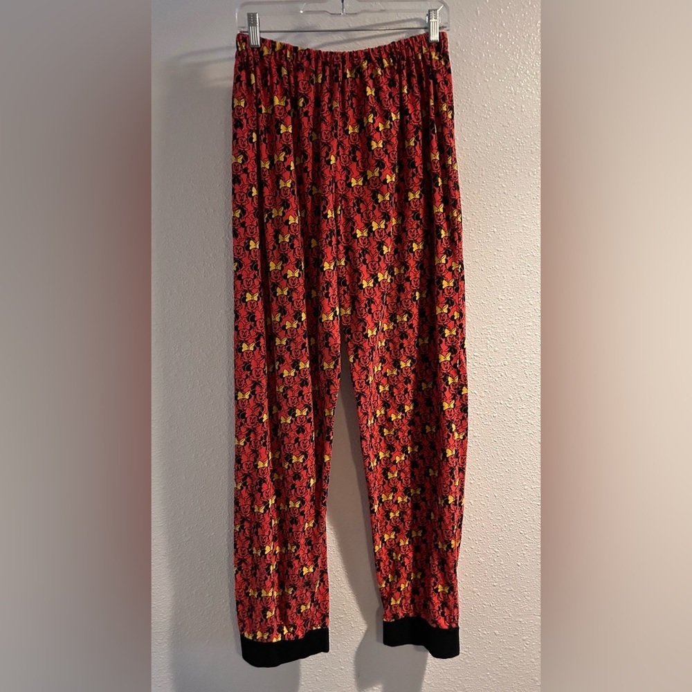Vintage Disney Minnie Mouse Red and Yellow Lounge Pants